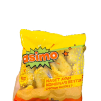 Asimo Naget Ayam Asimo & Akumo 250 Gram Kombinasi Bentuk Chicken Nugget S Simpan Beku
