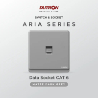 DUTRON ARIA Series Dark Grey Data Socket / Data CAT 6 / Outlet Data