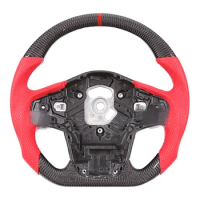 Car Carbon Fiber Steering Wheel Compatible for Toyota GT86 2016-2020 GR86 2022-2023 Subaru BRZ 2016-2021 2022