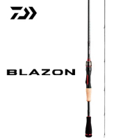 DAIWA Blazon High Carbon HVF Branding X Micro Fuji Guides Two Sections Fast Action Lure Fishing Rod Casting Spinning Rod