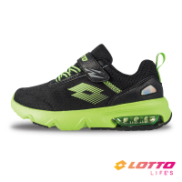 【LOTTO】童鞋 ARIA LITE 氣墊跑鞋(黑綠-LT4AKR5940)