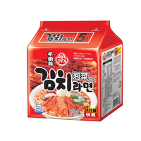 韓國不倒翁 泡菜拉麵(5入裝)【小三美日】D521329 韓式 韓泡 泡麵 湯麵 宵夜