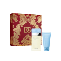【DOLCE&amp;GABBANA 杜嘉班納】淺藍女性淡香水 100ML 金緻禮盒