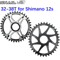 Snail Chainring for Shimano Direct Mount 12s 12 speed oval round crankset M6100 M9100 M9120 M8100 M8130 M7100 MT900 XTR SLX