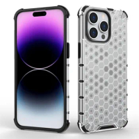 For iPhone 15 Pro Max Case iPhone 15 Pro Max Cover Armor PC Shockproof Silicone Protective Phone Back Cover iPhone 15 Pro Max
