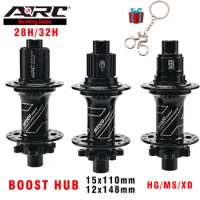ARC Boost Hub 4 Bearings MTB Hub 6 Pawls 3 Teeth 15x110 12x148 for Micro Spline 12S HG 8 9 10 11 12 Sram XD 12S Bicycle BIke Hub