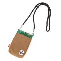 CHUMS Rope Shoulder Pouch Sweat Nylon隨身肩背包-卡其色/綠-CH603617Z315