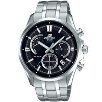 【CASIO 卡西歐】EDIFICE 簡約風三眼計時錶(EFB-550D-1A)