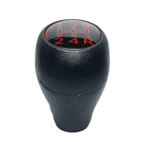 Black &amp; Red 5 Speed Gear Shift Knob Lever Fit For Peugeot 504 505 205 309