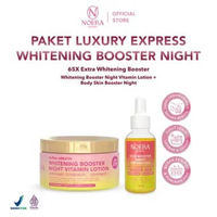 Noera Paket Luxury Express Whitening Booster Night | Whitening Booster Night Vitamin Lotion + Body S