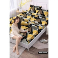 Sprei INap 120x200 & 90x200 - Motif Aesthetic Minimalis 120x200 cm Black Triangle - Set