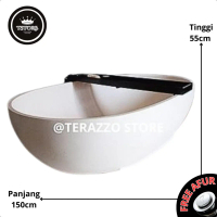 Bathup Teraso Oval Mewah I Bathtub Terazzo Tipe Oval Cantik & Mewah