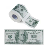 1 Roll Home Supplies Wood Pulp One Hundred Dollars Printed Rolling Paper Funny Toilet Paper Humor Toilet Paper Novelty Gift