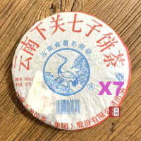 茶韻 普洱茶2006年下關茶廠8603青餅357g 七餅裝絕對超值組 茶葉禮盒(附茶樣10g.收藏盒x1.可提袋)