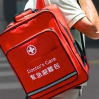 【緊急避難包+醫療急救包】不斷電手電筒+警報收音機+求生濾水器最專業防災包(避難帶了就走 能自救也能救人)