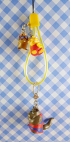 【震撼精品百貨】日本精品百貨-手機吊飾/鎖圈-太空飛鼠造型-肥鼠