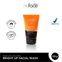 Nuface Nu Glow Men Bright Up / Acnover Facial Wash | Paket Perawatan 100gr