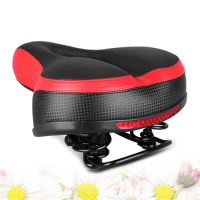 Soft MTB Bicycle Saddle Thick Sponge Shock Absorbing Bicycle Seat Cycling Seat with Reflective Sticker Bicycle Accessories