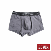 EDWIN 寬鬆舒適純棉四角褲-男款 灰色