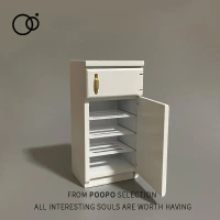 2025 Mini Wooden Small Refrigerator Model Simulation Small Home Appliance Ornament Miniature Food Pl