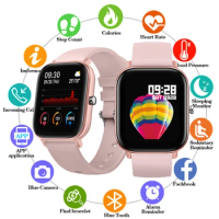 P8 Smart Watch Android Watch 1.4inch Full Touch Screen Bracelet Fitness Tracker Blood Presure Wristwatch p8 Dafit Smartwatch 202