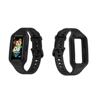 【一體式矽膠錶帶】適用 榮耀 huawei 華為手環 Band 6 7 8 9 10 鎧甲 錶帶+保護殼 防摔 運動腕帶