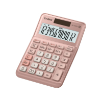 CASIO卡西歐-12位數商用計算機(MS-120FM-PK)粉色