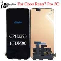 Amoled Black 6.55 inch For Oppo Reno7 Pro 5G PFDM00 CPH2293 Lcd Display Touch Screen Digitizer Assembly Replacement
