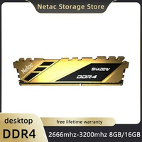 Netac ddr4 RAM 8gb 16gb DDR4 Memoria ram ddr4 3200mhz 2666mhz 3600mhz Desktop Memory with Heatsink for x99 Motherboard Computer