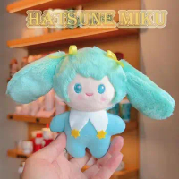 Hatsune Miku Figure Plush Toy Fufu Miku Plush Pendant Kawaii Cartoon Puppets Vocaloid Hand Finger Stuffed Toy Xmas Gift