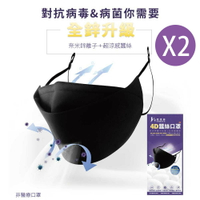 凱恩絲 KS KF94韓版4D立體透氣蠶絲口罩 2入組-成人專用款 (鋅離子抗菌.抗病毒布料)