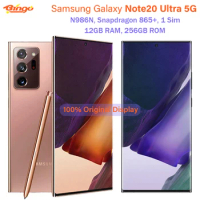 Samsung Galaxy Note 20 Ultra 5G Note20 N986N 256GB Original Mobile Phone Octa Core Snapdragon 6.9" 12GB RAM 108MP&amp;Dual 12MP NFC