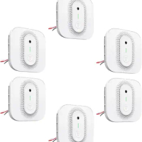 Smoke Detector Carbon Monoxide Detector Combo Hardwired with Voice Location, Hardwired Interconnected Smoke
