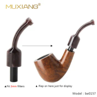 MUXIANG Coffee Color Acrylic Pipe Mouthpiece Specialized Mouthpiece 3mm/9mm Filter Smoking Pipe Accessories Cigarette Holder