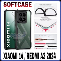 CASE CASING HP FOR XIAOMI 14 5G / REDMI A3 2024 /  Black Bumper Premium Case Armor Transparent MR CA