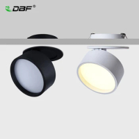 [DBF]Angle Adjustable LED Downlight Dimmable 7W 10W 12W Ceiling Recessed Downlight TV Background Spot Lights 3000K 4000K 6000K