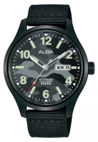 Alba Alba Mechanical - Jam Tangan Automatic Pria - Black - Canvas Strap - AL4311X1