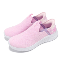 【SKECHERS】休閒鞋 Ultra Flex 3.0 Slip-Ins 中童鞋 粉 小朋友 套入式 渲染 健走鞋(303801-LLTPK)