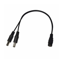 สายแยก Y, สายเคเบิลอะแดปเตอร์ขยายไฟ 1 ถึง 2 ทาง DC5.5x2.1 มม., สำหรับกล้อง