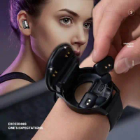 2024 Smart Bracelet Call Watch 2in1 Bluetooth TWS Earphones Sports Heart Rate Music Weather Offline Smart Watch with Earbuds X7