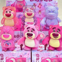 Miniso Disney Strawberry Bear Blind Box Toy Story Lotso Anime Figure Original Mysterious Decoration Figurines Cute Toy Gift