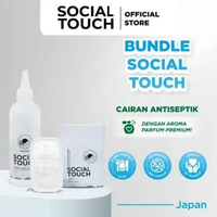 [BUNDLE REFILL + POCKET] Hand Sanitizer Spray Food Grade Social Touch - Japan - White