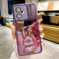 เคสโทรศัพท์, ขายึดกระต่ายน่ารัก, พร้อมฟิล์มเลนส์, เข้ากันได้กับ HONOR 400 / HONOR 400 Pro / HONOR 40