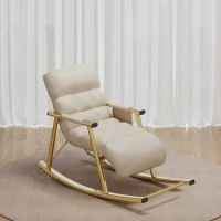 Elbow Support Elastic Chairs Living Room Gold Handle Aesthetic Lounge Chair Bedroom Mobile Comfortable Sandalye Home Decoraction