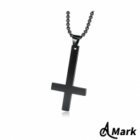 【A MARK】鈦鋼項鍊 十字架項鍊/潮流時尚倒掛十字架造型鈦鋼項鍊(3色任選)