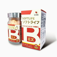 康齡 B他命膜衣錠(90粒/瓶) 日本原裝 B1 B6 B12 y-殼維素 素食可