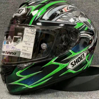 Motorcycle Helmet SHOEI X14 Green Yanagaw Helmet Motocross Racing Motobike Riding Helmet Casco De Motocicleta