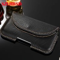 High quality Handmade 100% Genuine Leather Men's Waist Bag Outdoor Bag for Xiaomi Redmi Note 7S Case for Xiaomi Redmi 7A Cover