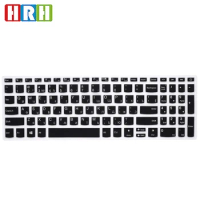 HRH Russian Language Silicone Keyboard Covers Keypad Skin Protector Protective Film For Lenovo Xiaoxin cao5000-15,ideapad 320s