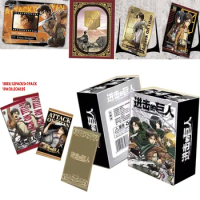 2024 New Attack On Titan Cards Eren Jaeger Mikasa Collection Cards Kids Birthday Gift Game Cards Tab